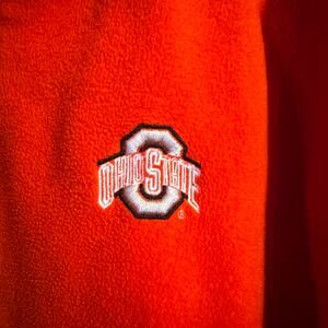 Ohio State Buckeye Red Fleece Jacket (PRO PLAYER brand) SZ L